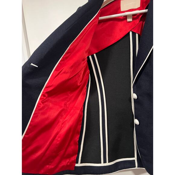 Banana Republic Women’s Italian Wool Preppy Blazer Navy Corpcore Business Casual - Picture 4 of 6